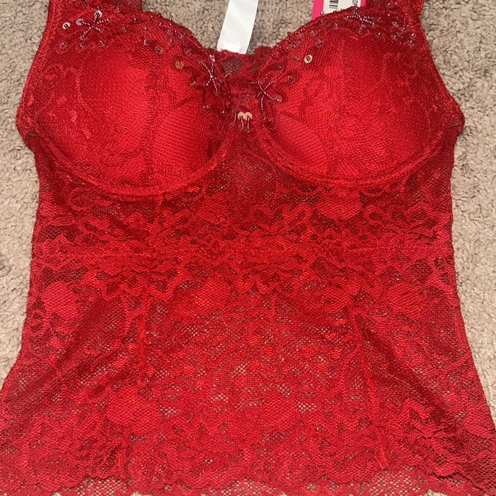 Red Lace Corset - Picture 5 of 5
